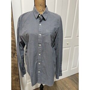 Mens Volcom 100% Cotton Long Sleeve Button Up Size L